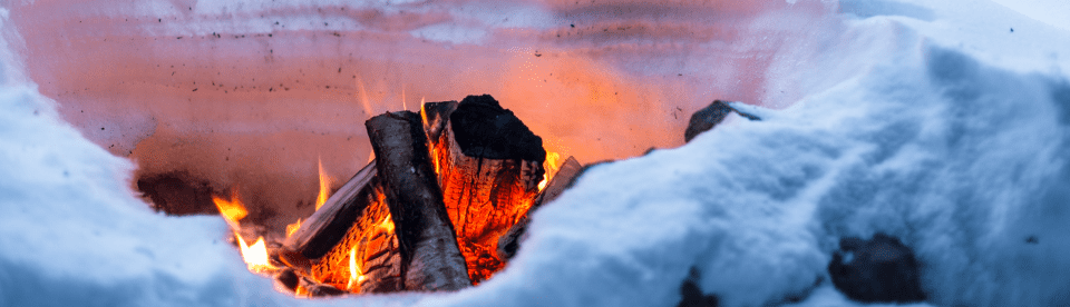 Feuer im Schnee