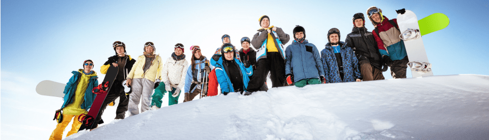 Gruppenfahrt im Winter