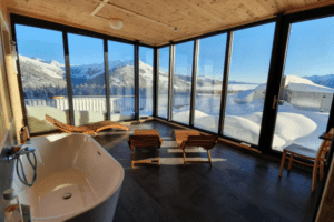 Sauna mit Panorama-Blick
