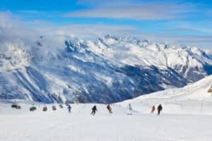 Skipiste in Österreich