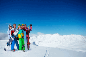 Ski Gruppenreise im Schnee