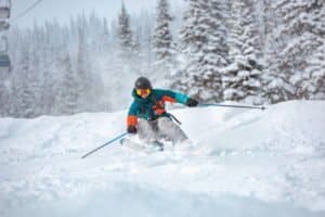 Freerider im Tiefschnee