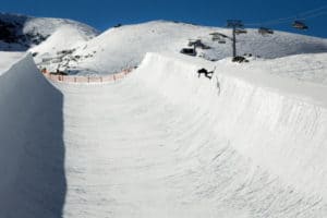 Halfpipe im Snowpark