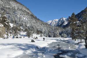 Winterlandschaft im Skiurlaub Harz