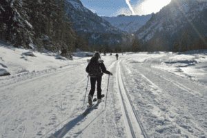 Wanderer im Schnee