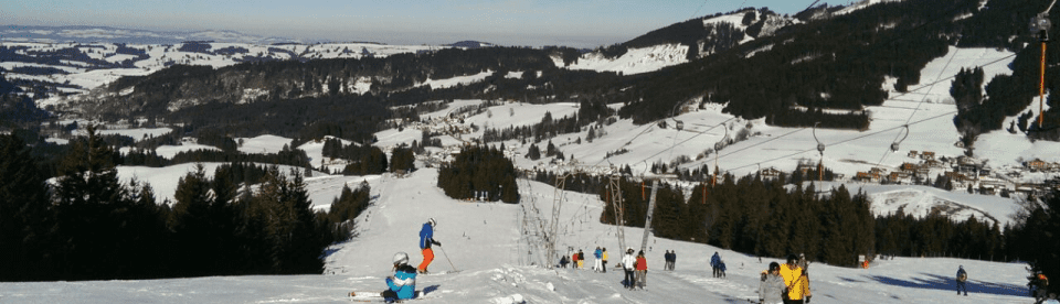 Blick über das Skigebiet Mauthen