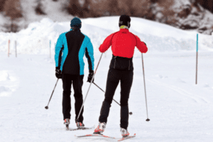 Zwei Skilangläufer 