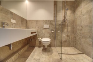 Badezimmer der Unterkunft