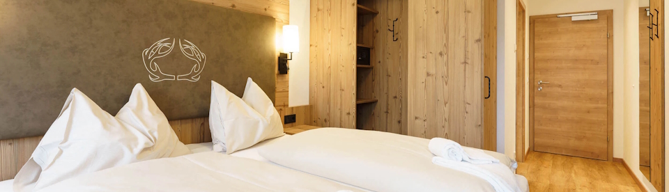 Eins der Zimmer im Hotel