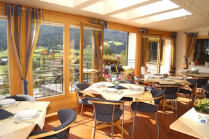 Der Gastraum im Hotel