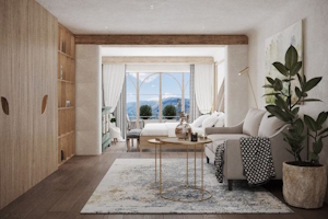 Eins der neuen Zimmer