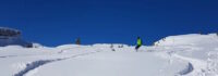 Herrliches Wetter beim Skifahren