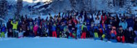 Teilnehmer der Familien Skifreizeit im Schnee