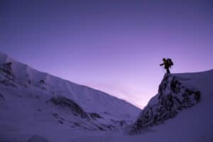 Winterwanderer Nacht schön